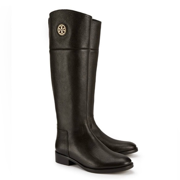 Tory Burch Shoes - NEW Tory Burch Classic Riding Boots | Black Leather | Size 8M